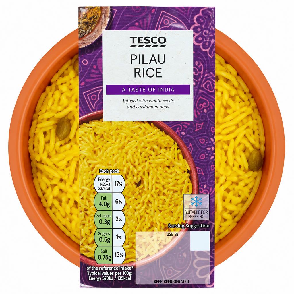Tesco Pilau Rice 250G