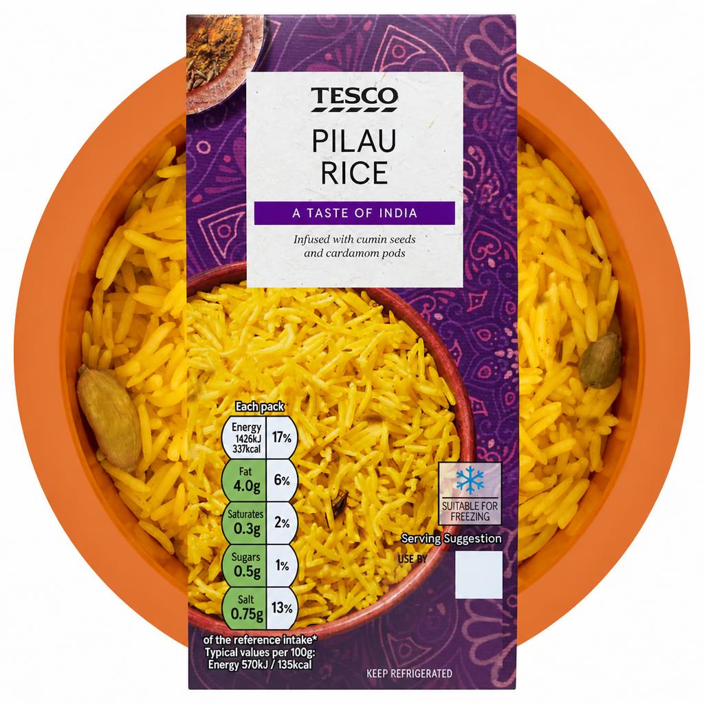 Tesco Pilau Rice 250G
