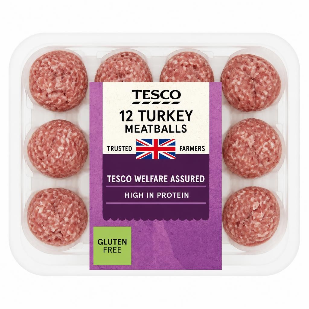 Tesco British Turkey Meatballs 12 Pack 336g