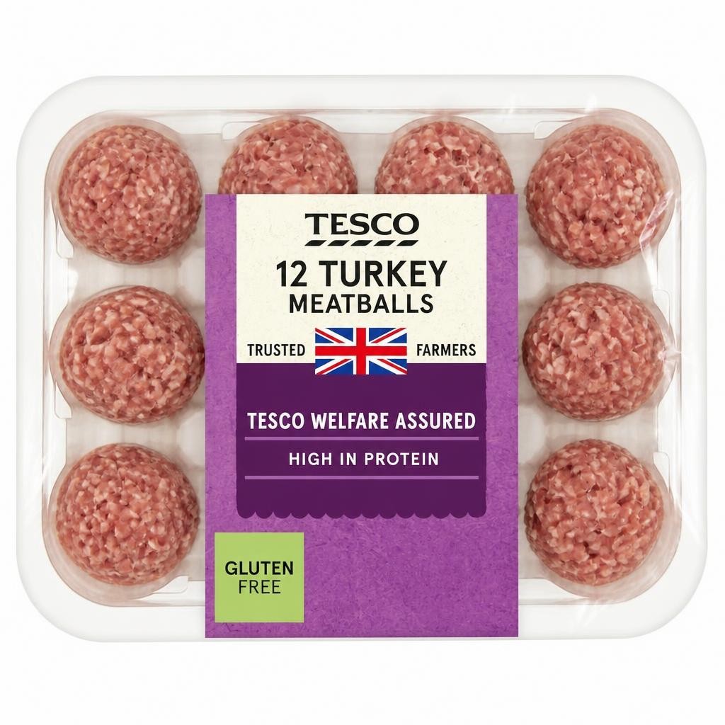 Tesco British Turkey Meatballs 12 Pack 336g