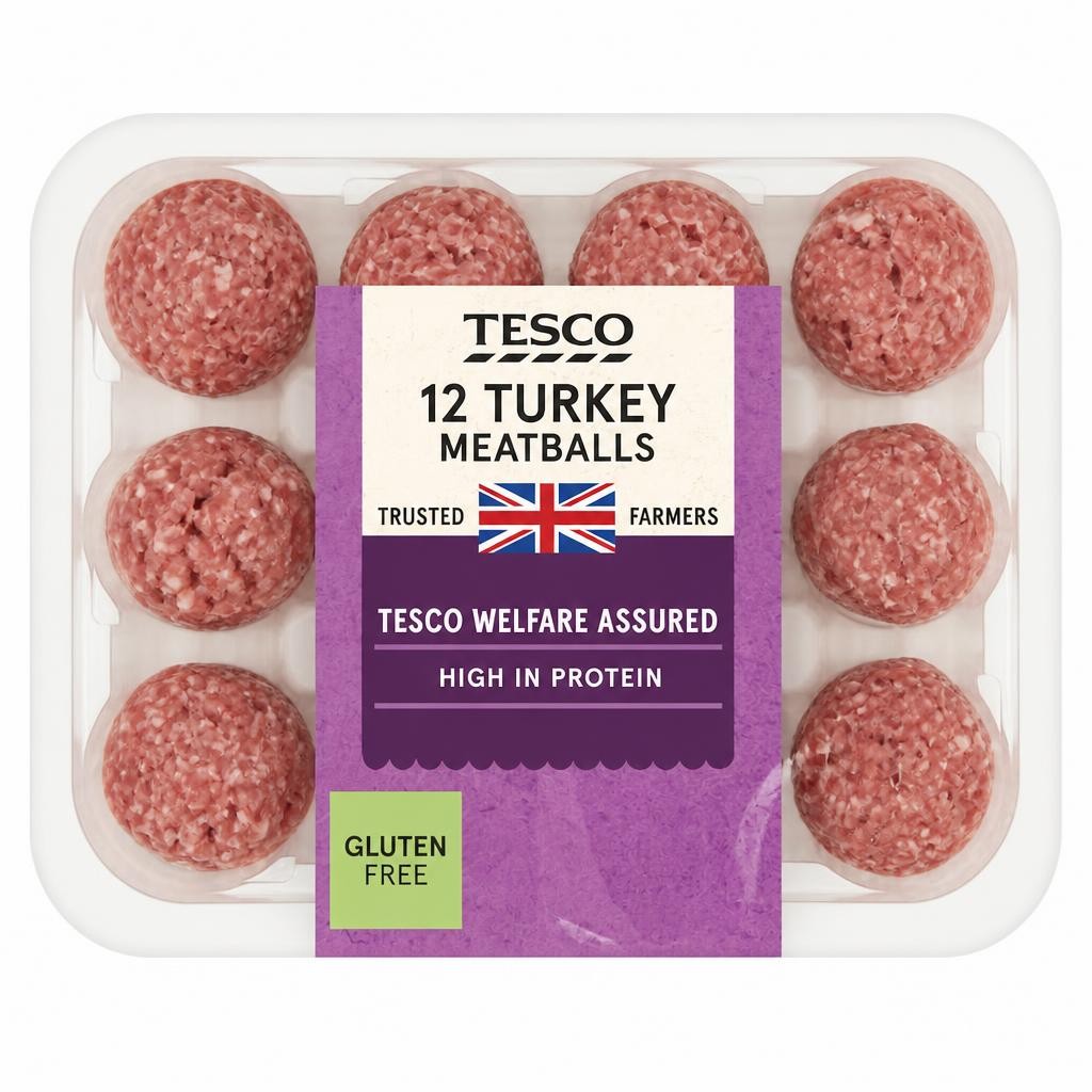 Tesco British Turkey Meatballs 12 Pack 336g