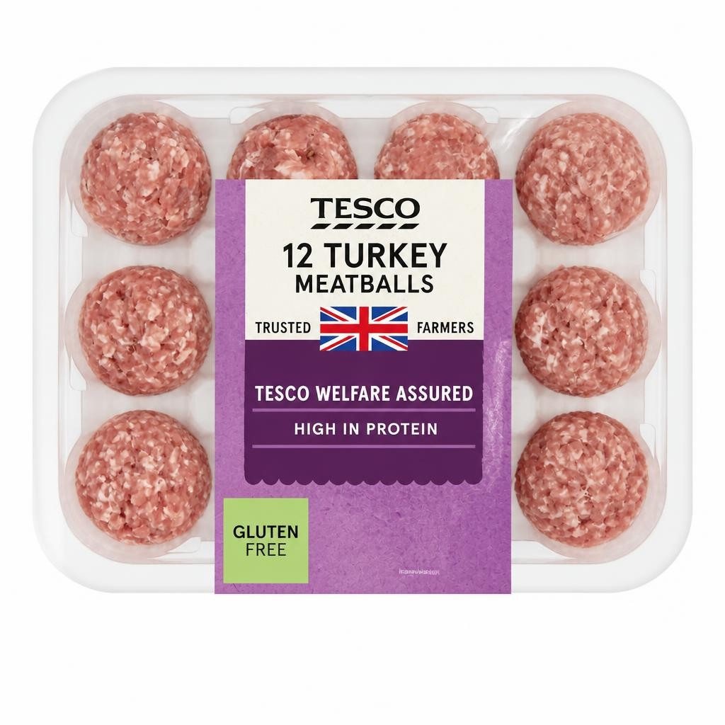 Tesco British Turkey Meatballs 12 Pack 336g