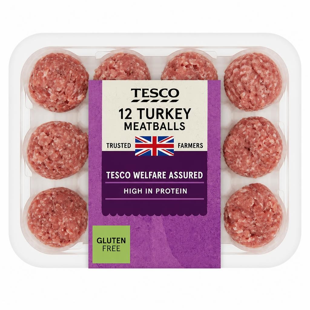 Tesco British Turkey Meatballs 12 Pack 336g