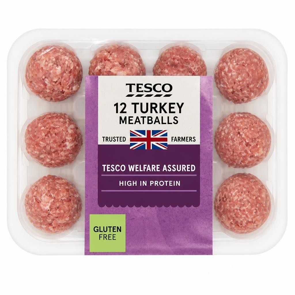 Tesco British Turkey Meatballs 12 Pack 336g
