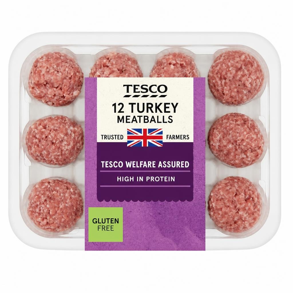 Tesco British Turkey Meatballs 12 Pack 336g
