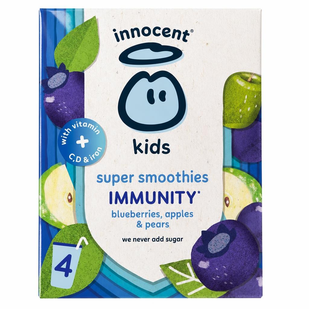 Innocent Kids Super Smoothie Blueberry 4X150ml