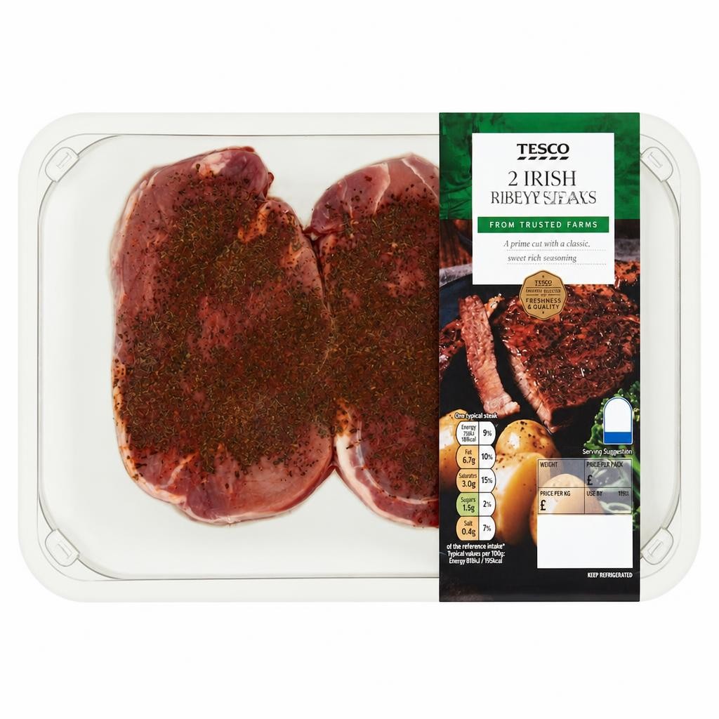 Tesco 2 Minted Lamb Steaks 250G