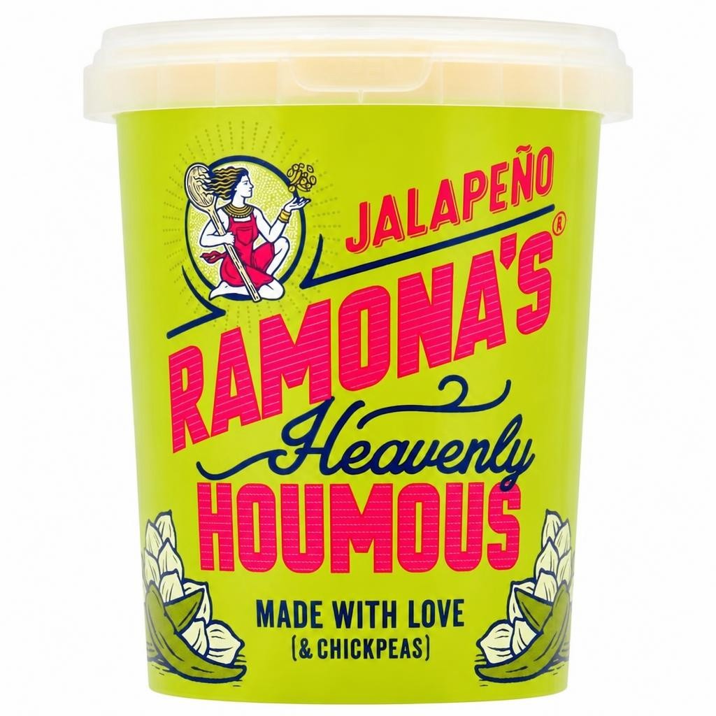 Ramona's Heavenly Houmous - Jalapeno 500g