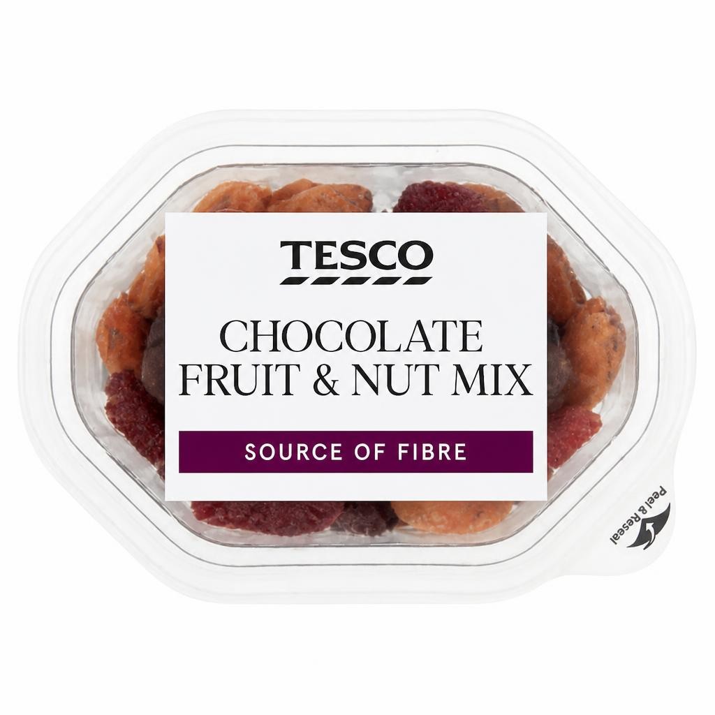 Tesco Chocolate Fruit & Nut Mix Snack Pack 60G