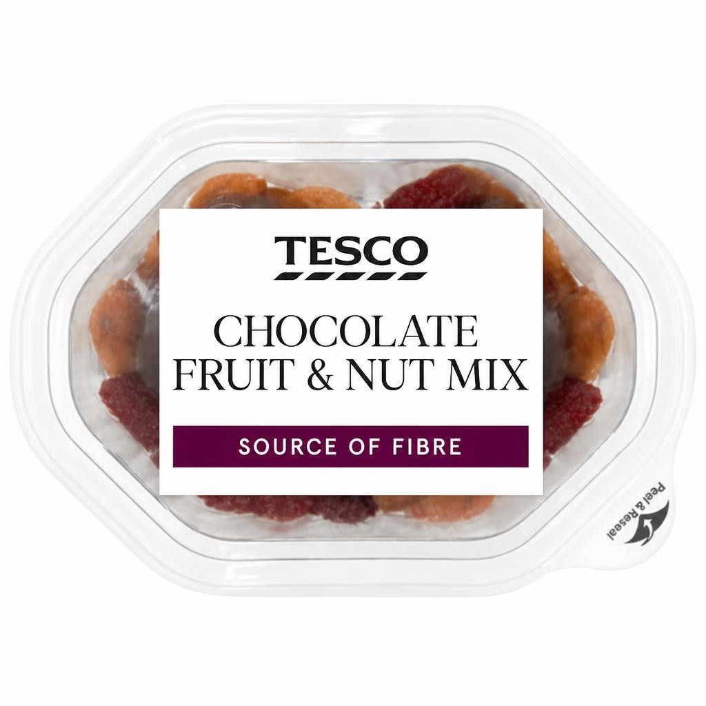 Tesco Chocolate Fruit & Nut Mix Snack Pack 60G