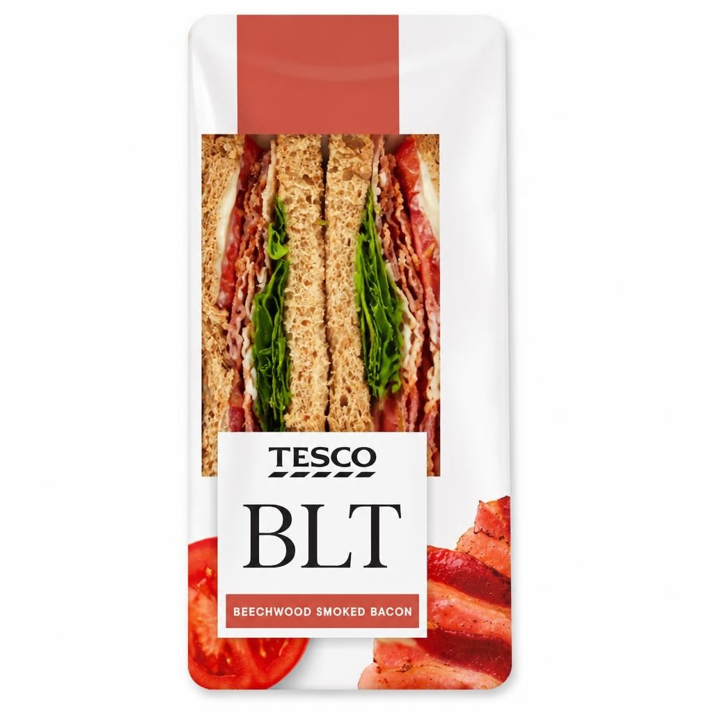 Tesco Bacon Lettuce & Tom Sandwich