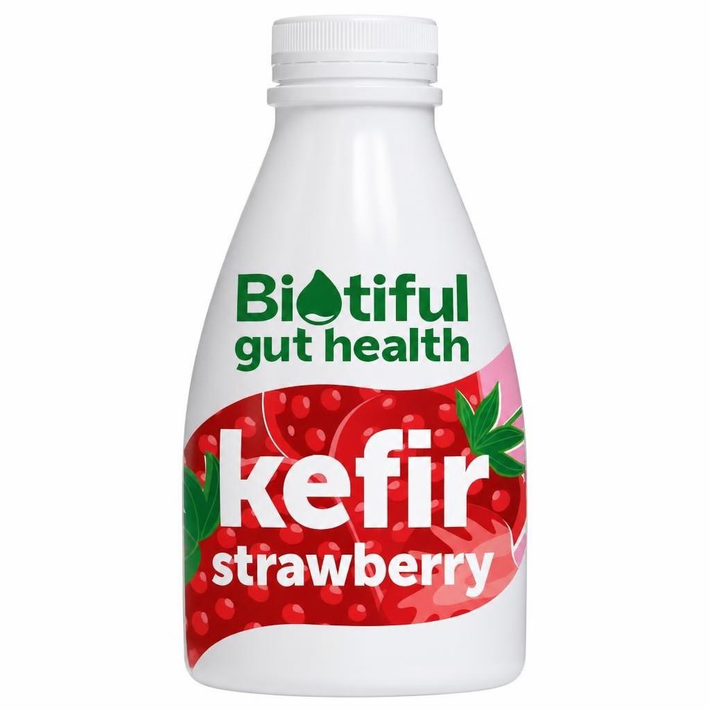 Biotiful Gut Health Kefir Milk Drink Strawberry 1 Litre