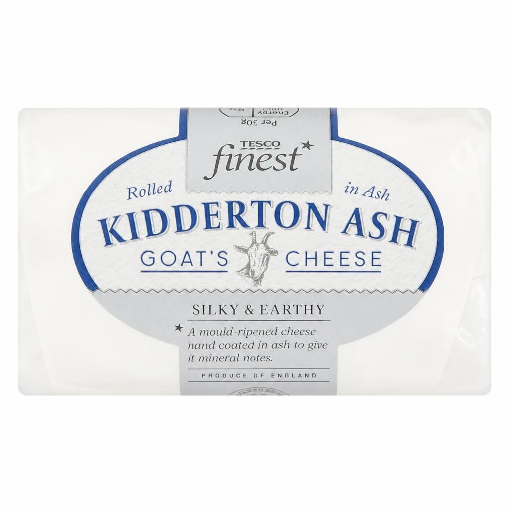 Tesco Finest Kidderton Ash Goat's Cheese 150g