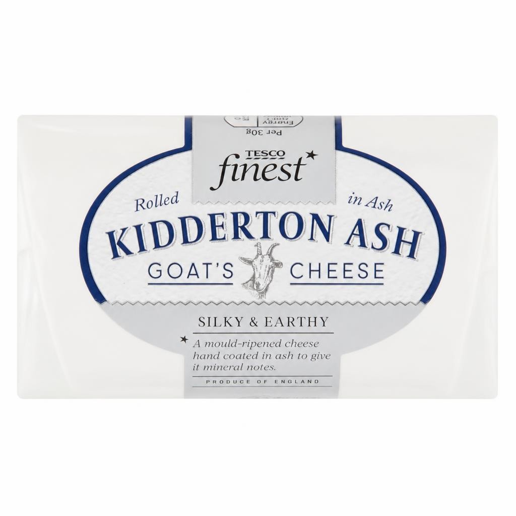 Tesco Finest Kidderton Ash Goat's Cheese 150g