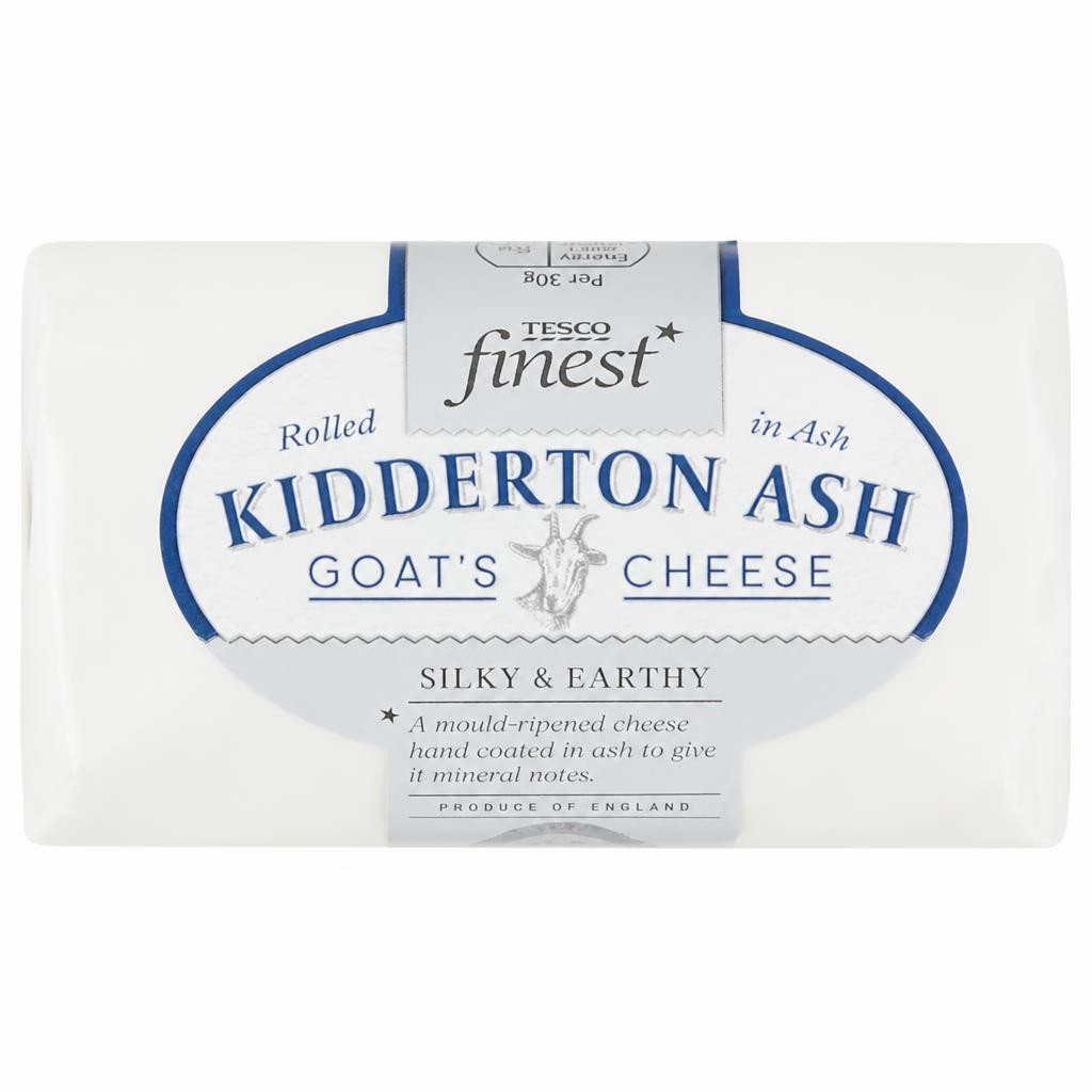 Tesco Finest Kidderton Ash Goat's Cheese 150g