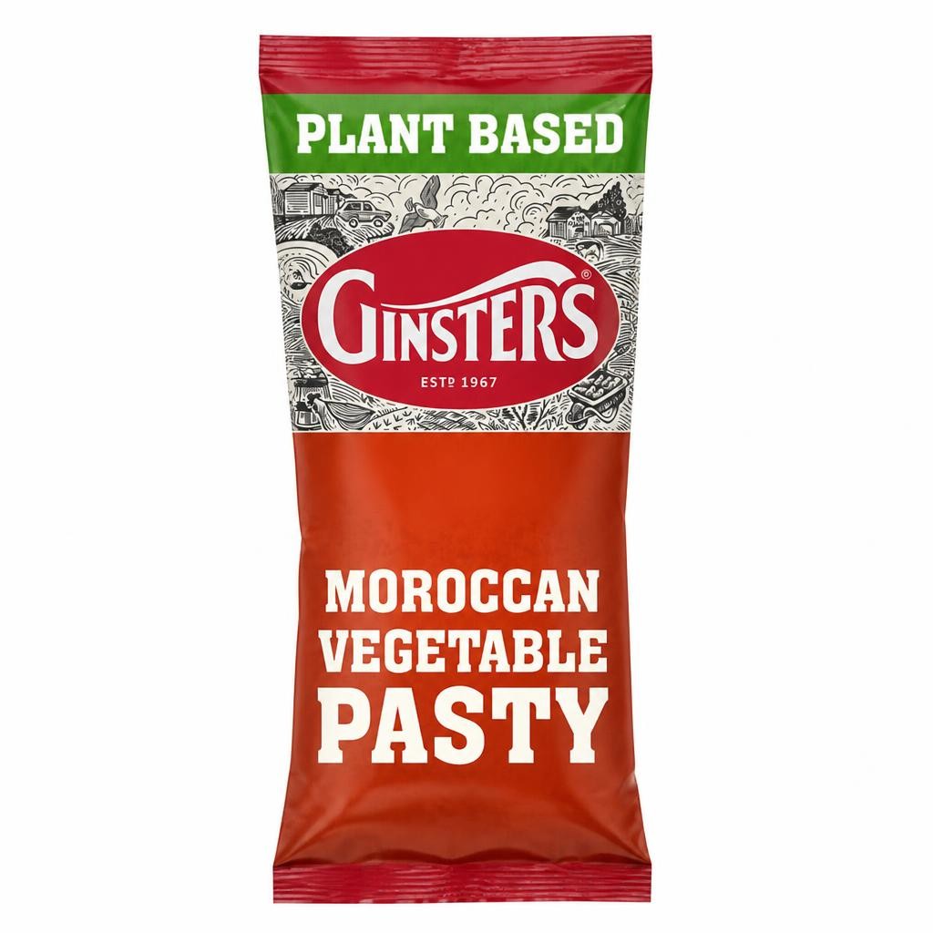 Ginsters Vegan Moroccan Vegetable Pasty 180G