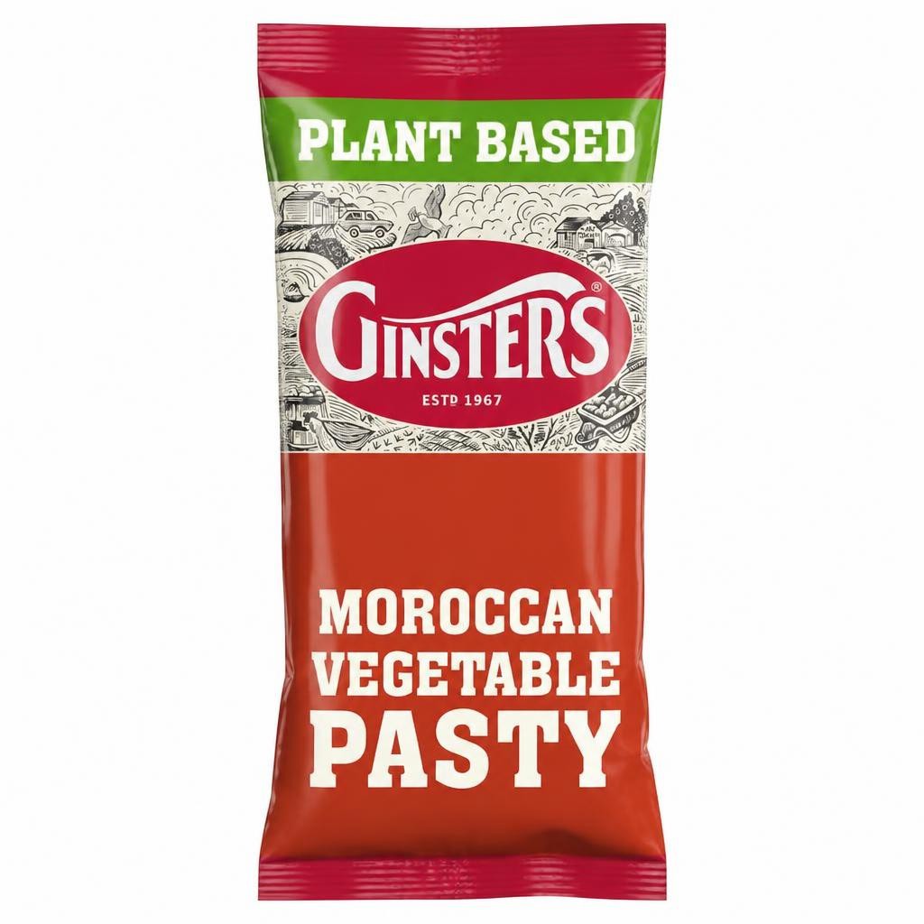 Ginsters Vegan Moroccan Vegetable Pasty 180G
