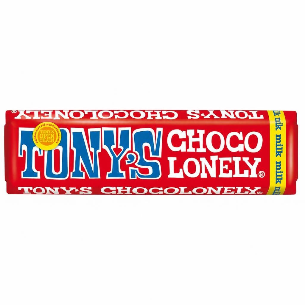 Tonys Chocolonely Milk Chocolate Bar 50G