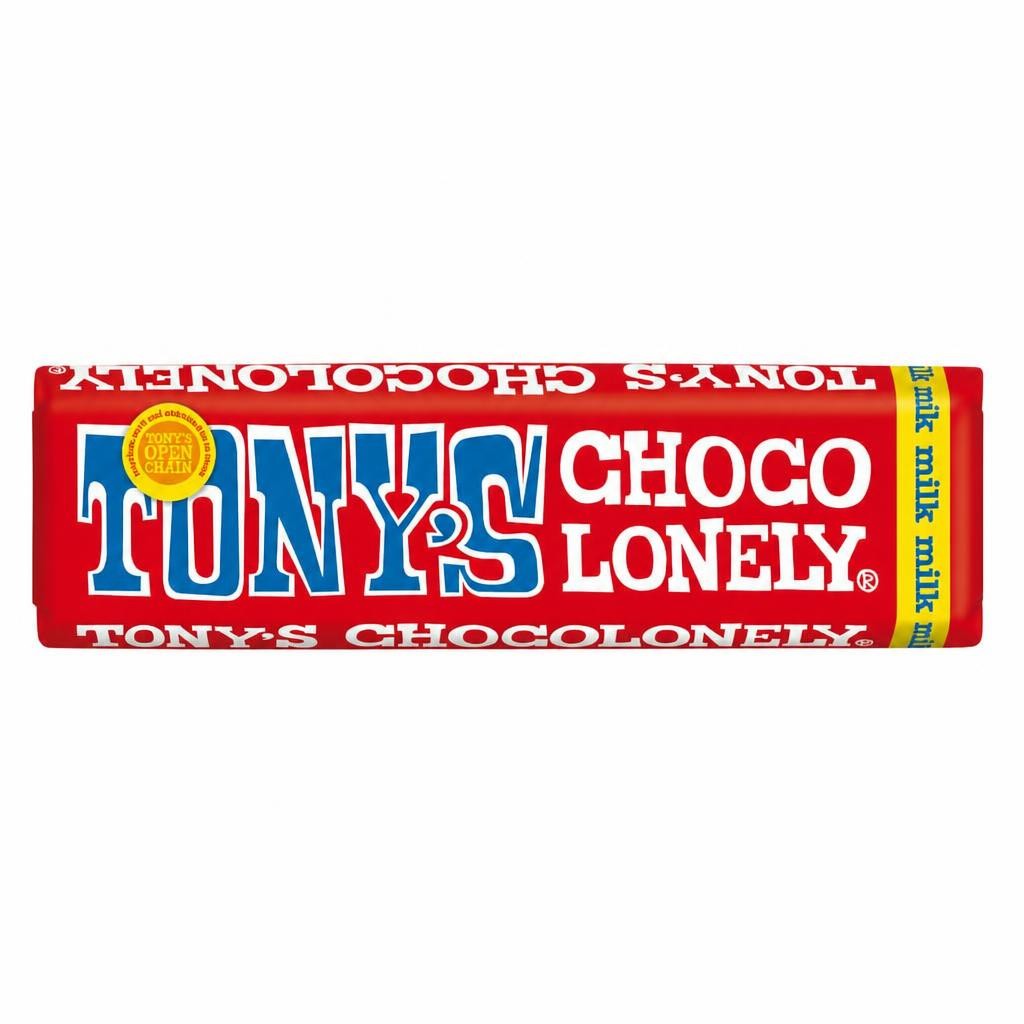 Tonys Chocolonely Milk Chocolate Bar 50G