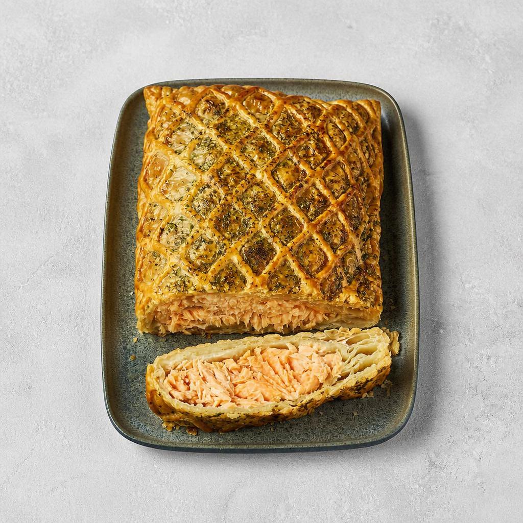 55. Tesco Finest Salmon Wellington 795g (Serves 4)