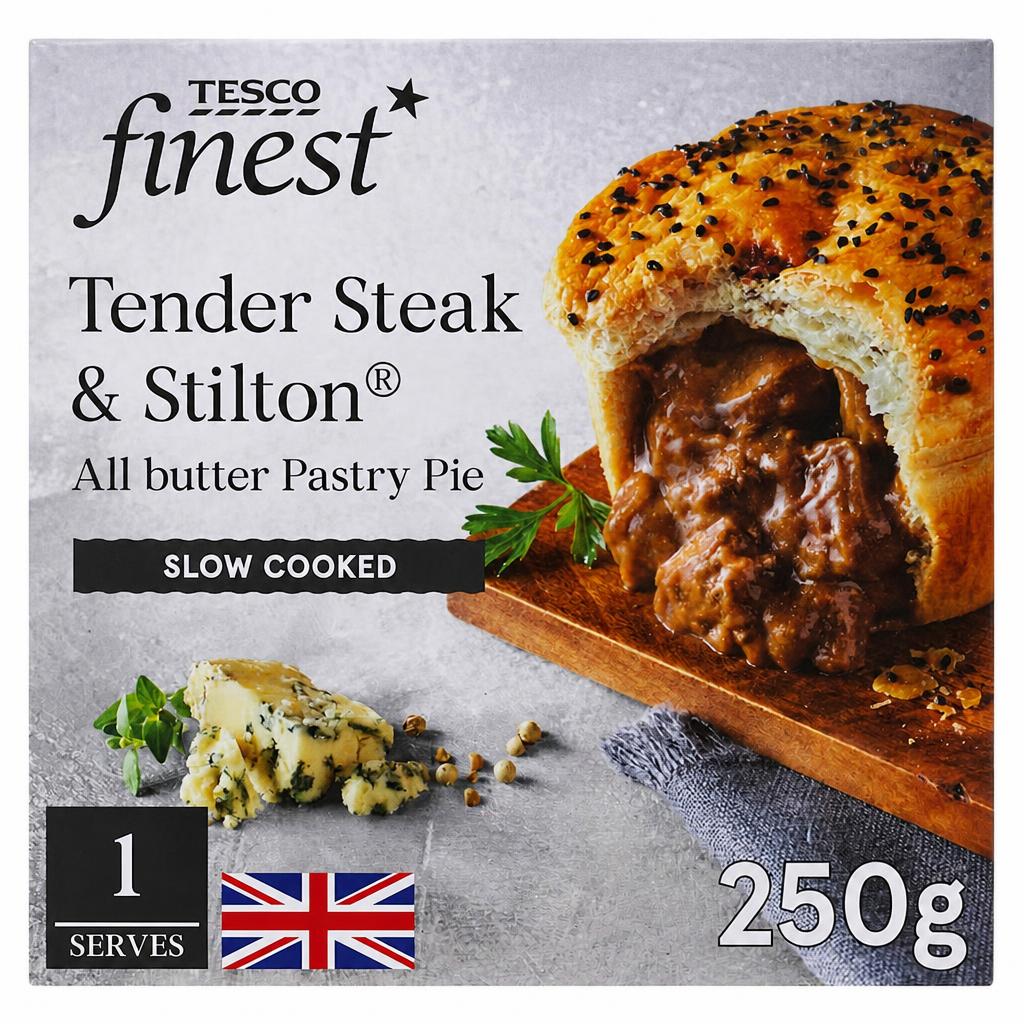 Tesco Finest Steak & Stilton Pie 250G