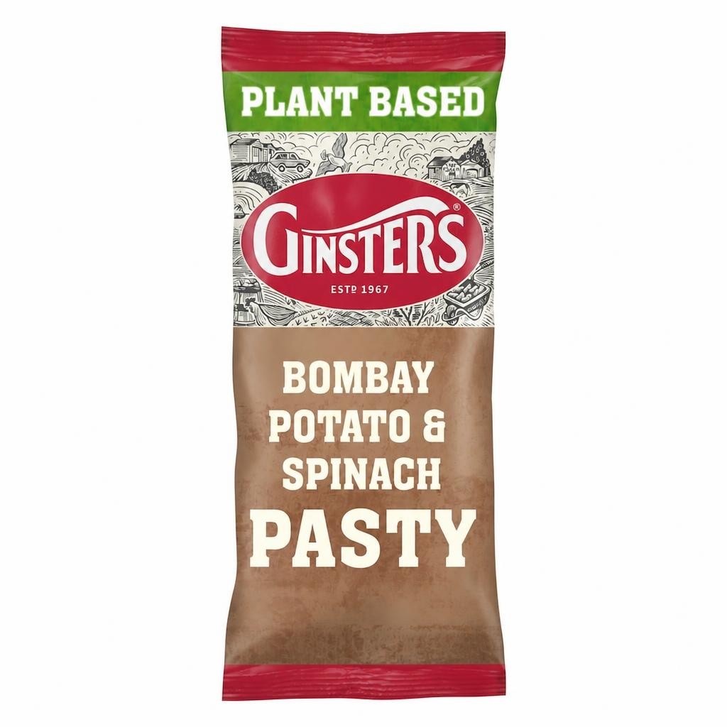 Ginster Pasty Bombay Potato & Spinach 180G