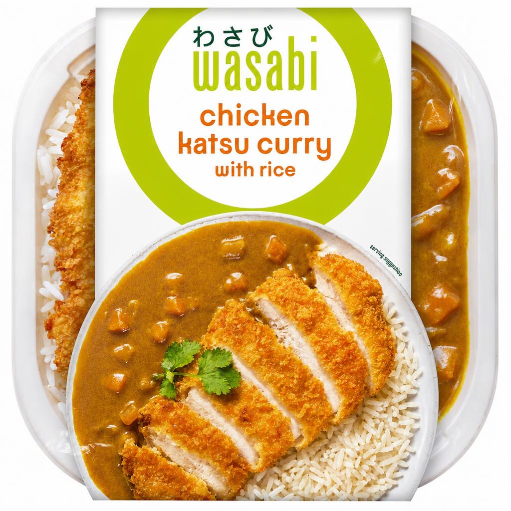 Wasabi Chicken Katsu Curry With Rice 450G