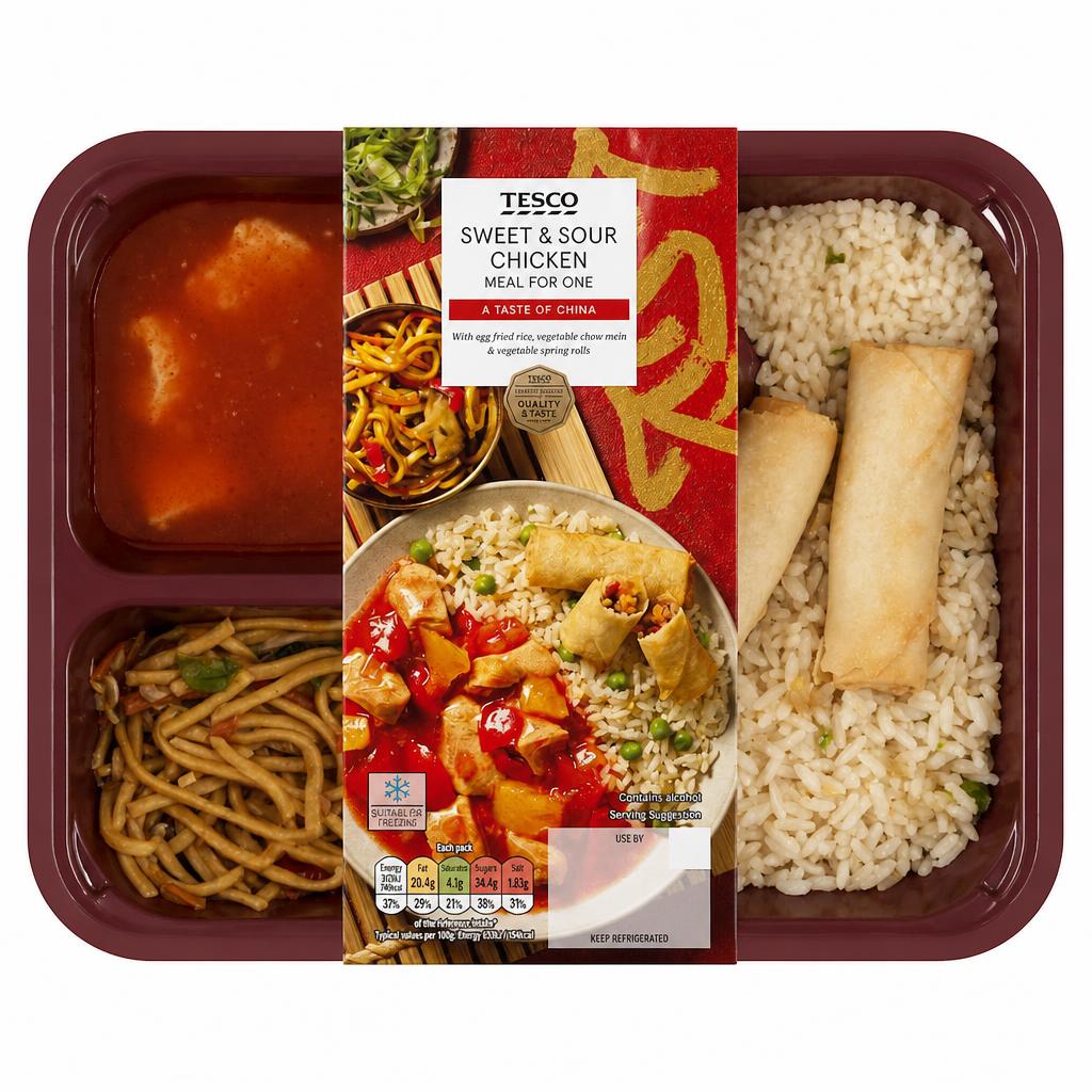 Tesco Sweet & Sour Chicken Meal For One 500G