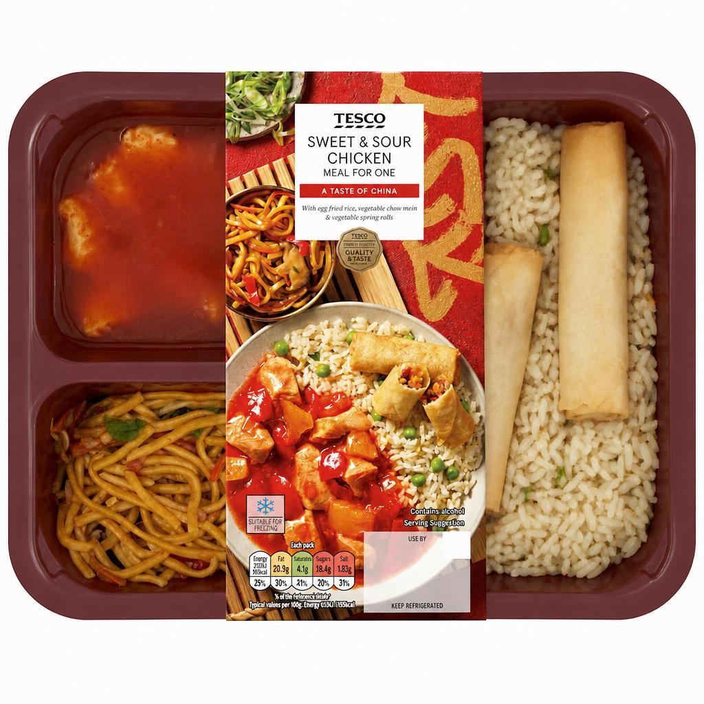Tesco Sweet & Sour Chicken Meal For One 500G