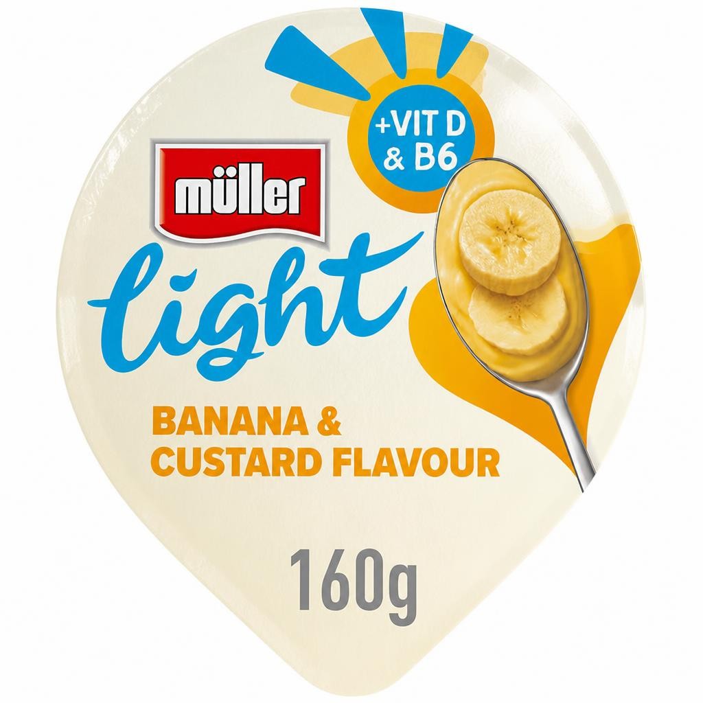 Muller Light Banana Custard Yogurt 160G