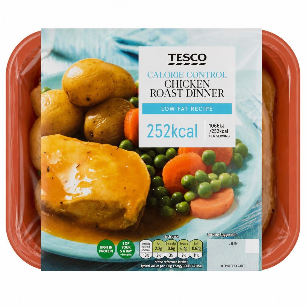 Tesco Calorie Controlled Chicken Roast Dinner 380G