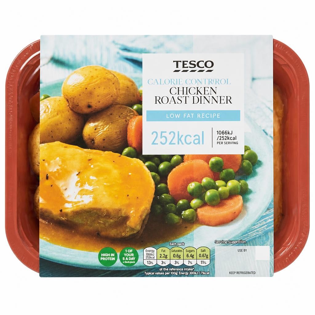 Tesco Calorie Controlled Chicken Roast Dinner 380G