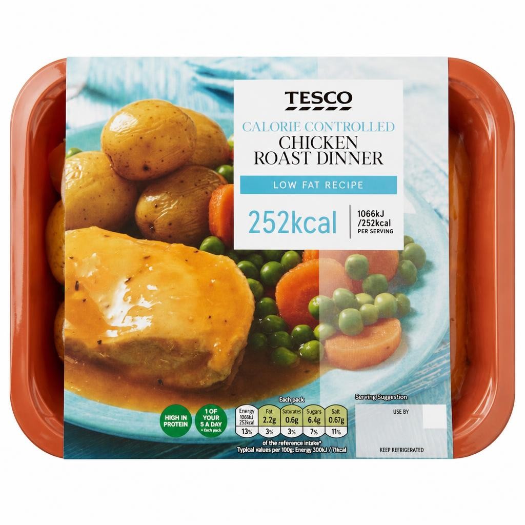 Tesco Calorie Controlled Chicken Roast Dinner 380G