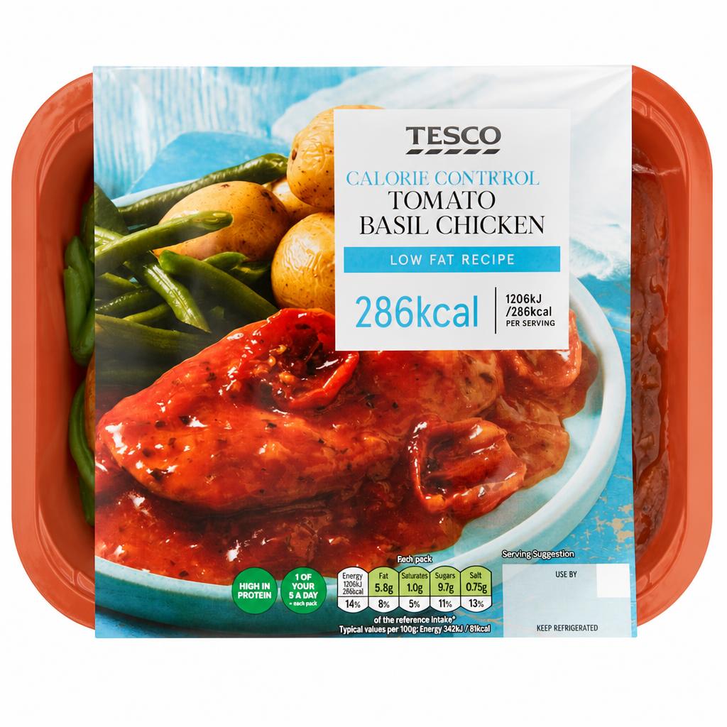 Tesco Calorie Controlled Tomato & Basil Chicken 380G