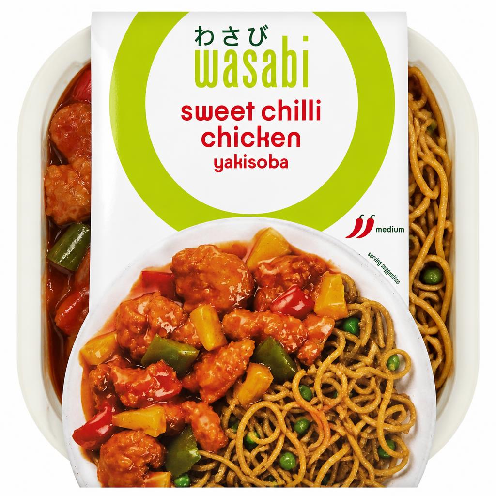 Wasabi Sweet Chilli Chicken Yakisoba Noodles 450G