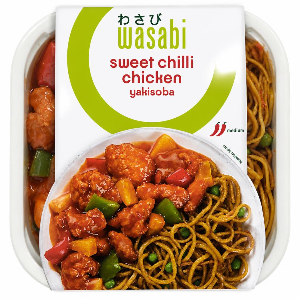 Wasabi Sweet Chilli Chicken Yakisoba Noodles 450G