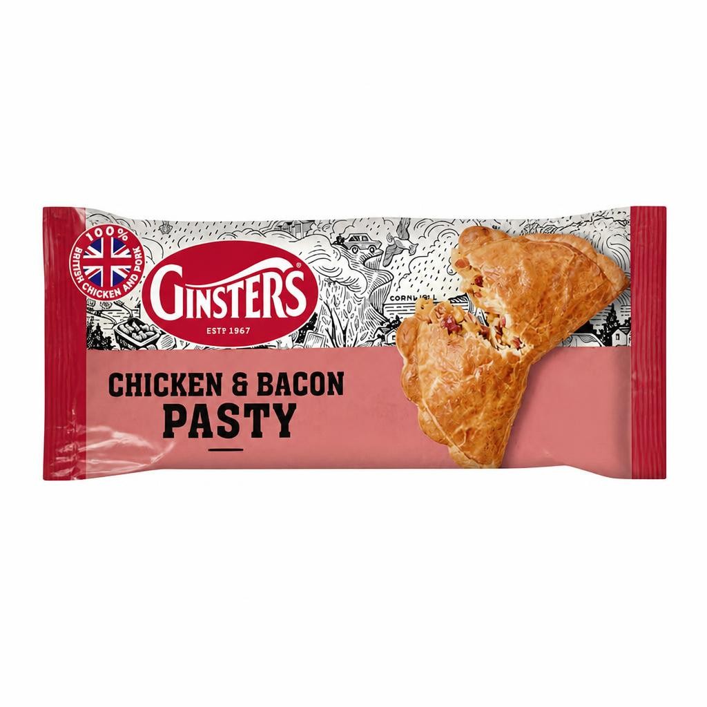 Ginsters Chicken & Bacon Pasty 180G