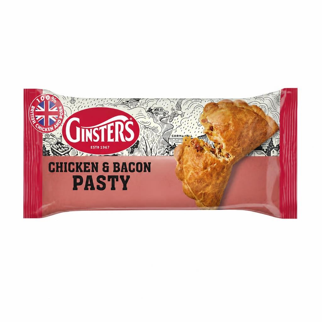 Ginsters Chicken & Bacon Pasty 180G