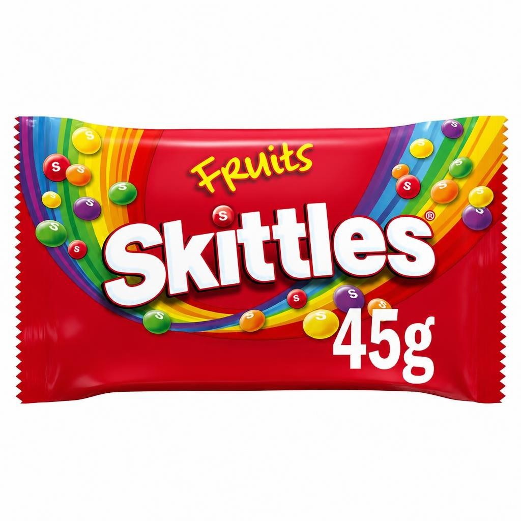 Skittles Vegan Chewy Sweets Fruit Flavoured Bag 45g