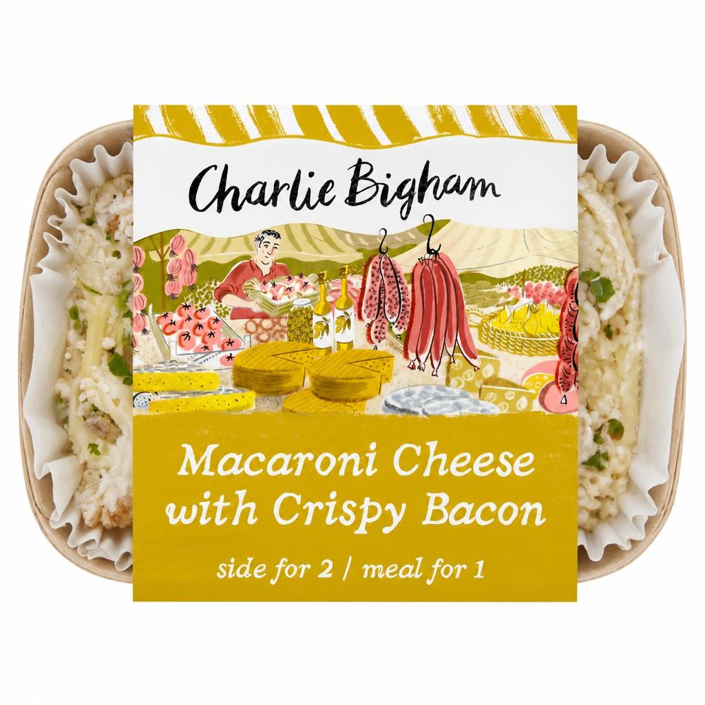 Charlie Bigham's Macaroni Cheese with Crispy Bacon 340g