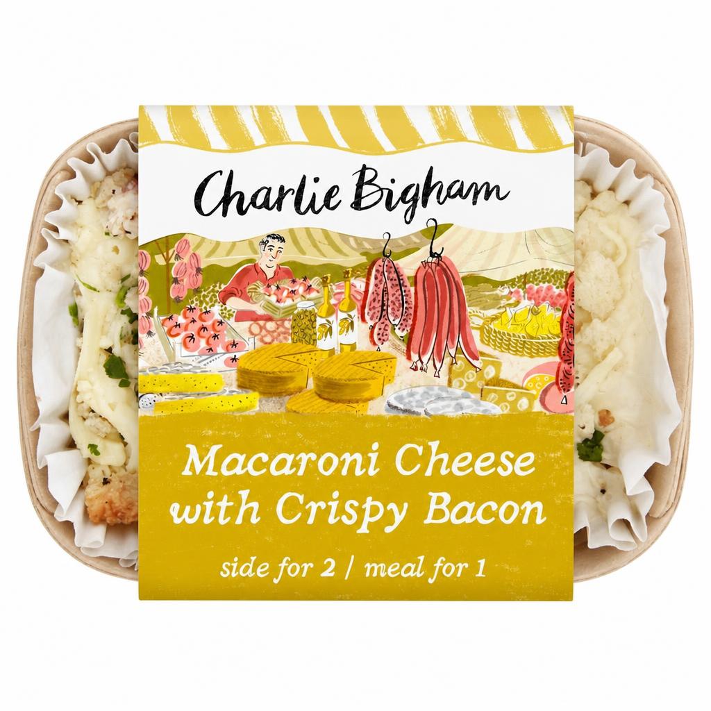 Charlie Bigham's Macaroni Cheese with Crispy Bacon 340g
