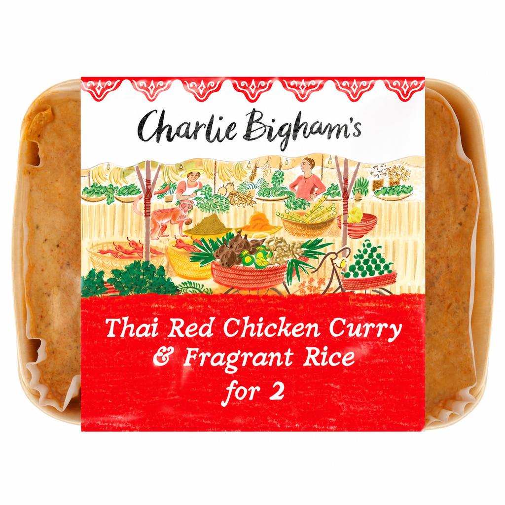 Charlie Bigham's Thai Red Chicken Curry & Rice 835G