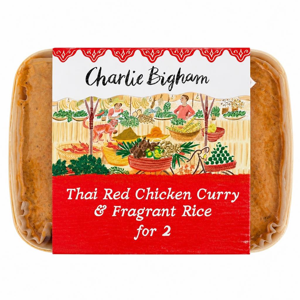 Charlie Bigham's Thai Red Chicken Curry & Rice 835G
