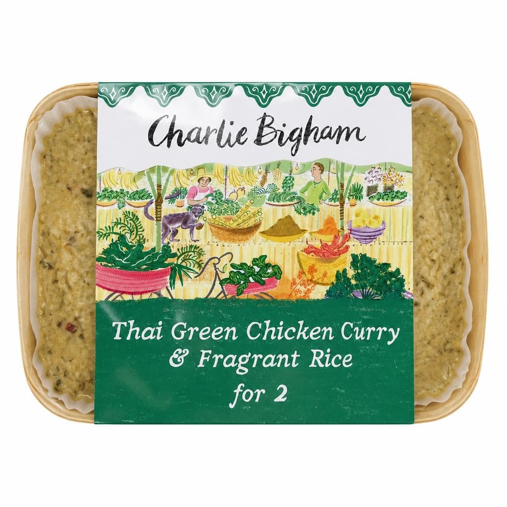 Charlie Bigham's Thai Green Chicken Curry & Fragrant Rice 805G