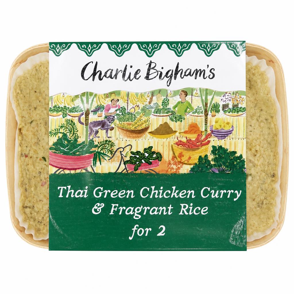 Charlie Bigham's Thai Green Chicken Curry & Fragrant Rice 805G