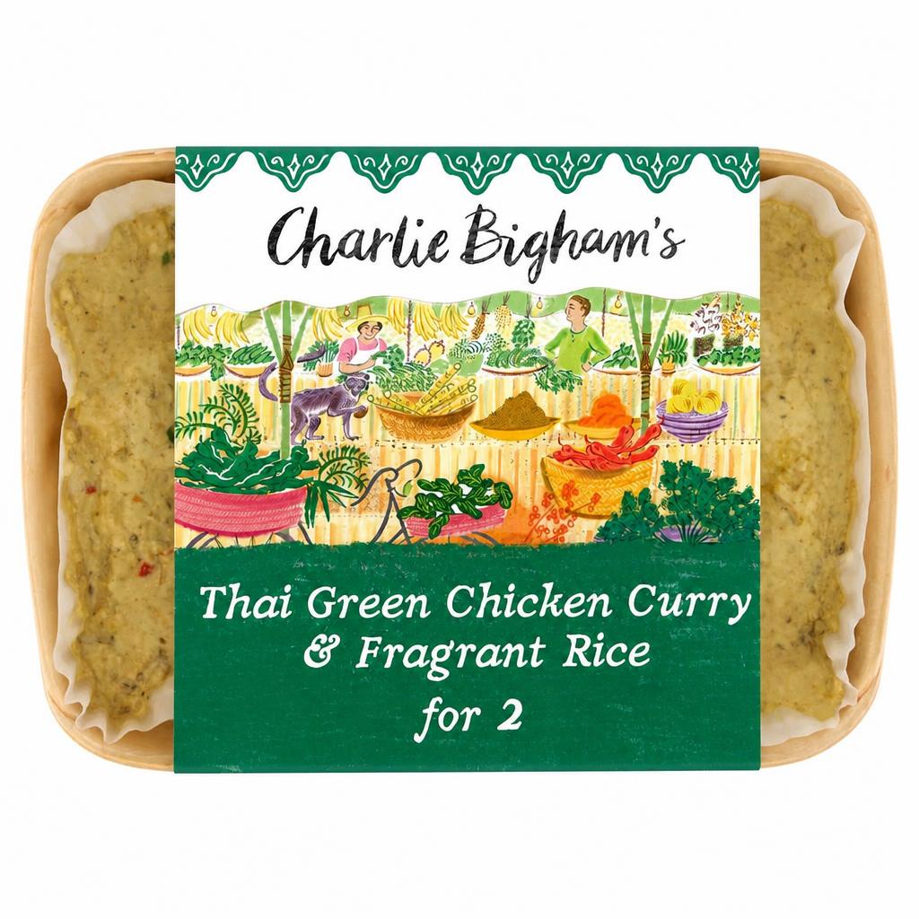 Charlie Bigham's Thai Green Chicken Curry & Fragrant Rice 805G