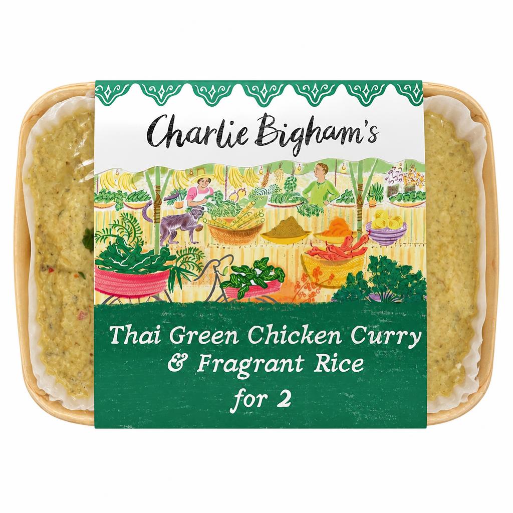 Charlie Bigham's Thai Green Chicken Curry & Fragrant Rice 805G