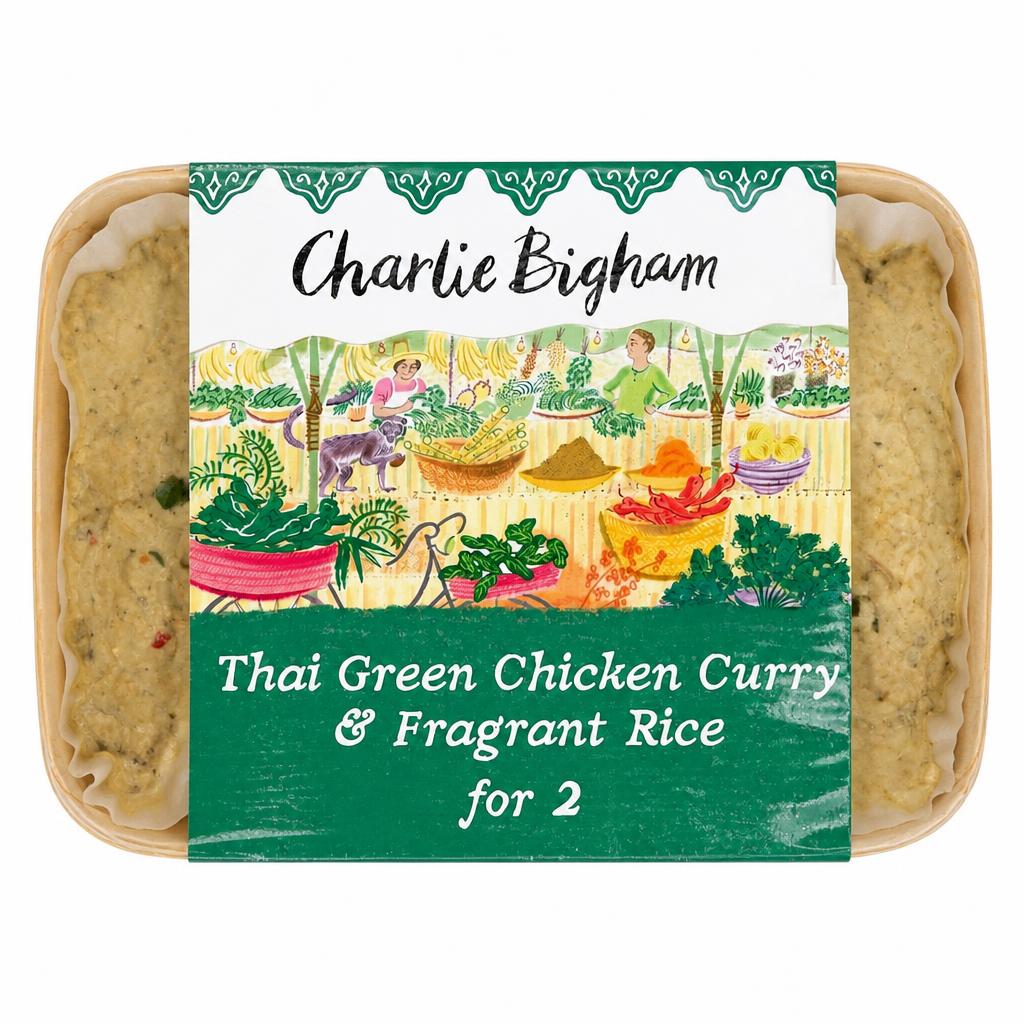 Charlie Bigham's Thai Green Chicken Curry & Fragrant Rice 805G