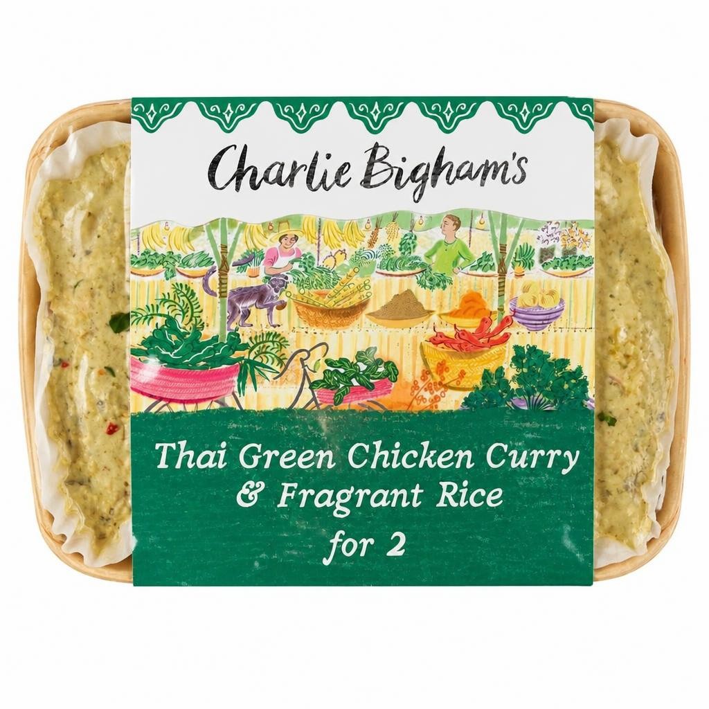 Charlie Bigham's Thai Green Chicken Curry & Fragrant Rice 805G