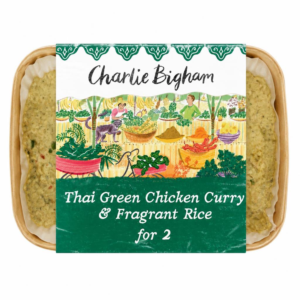 Charlie Bigham's Thai Green Chicken Curry & Fragrant Rice 805G